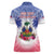 Personalised Haiti Independence Day Women Polo Shirt Neg Maron Polynesian Style LT05 - Wonder Print Shop