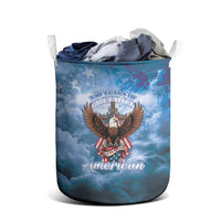 250 Years Of Freedom Laundry Basket American Patriotic 1776 To 2026 Majestic Bald Eagle - Wonder Print Shop