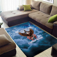 250 Years Of Freedom Area Rug American Patriotic 1776 To 2026 Majestic Bald Eagle - Wonder Print Shop