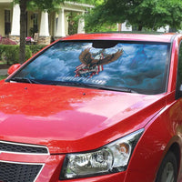 250 Years Of Freedom Auto Sun Shade American Patriotic 1776 To 2026 Majestic Bald Eagle - Wonder Print Shop