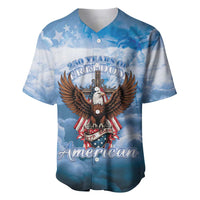 250 Years Of Freedom Baseball Jersey American Patriotic 1776 To 2026 Majestic Bald Eagle - Wonder Print Shop