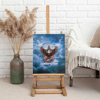 250 Years Of Freedom Canvas Wall Art American Patriotic 1776 To 2026 Majestic Bald Eagle - Wonder Print Shop
