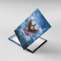 250 Years Of Freedom Canvas Wall Art American Patriotic 1776 To 2026 Majestic Bald Eagle - Wonder Print Shop