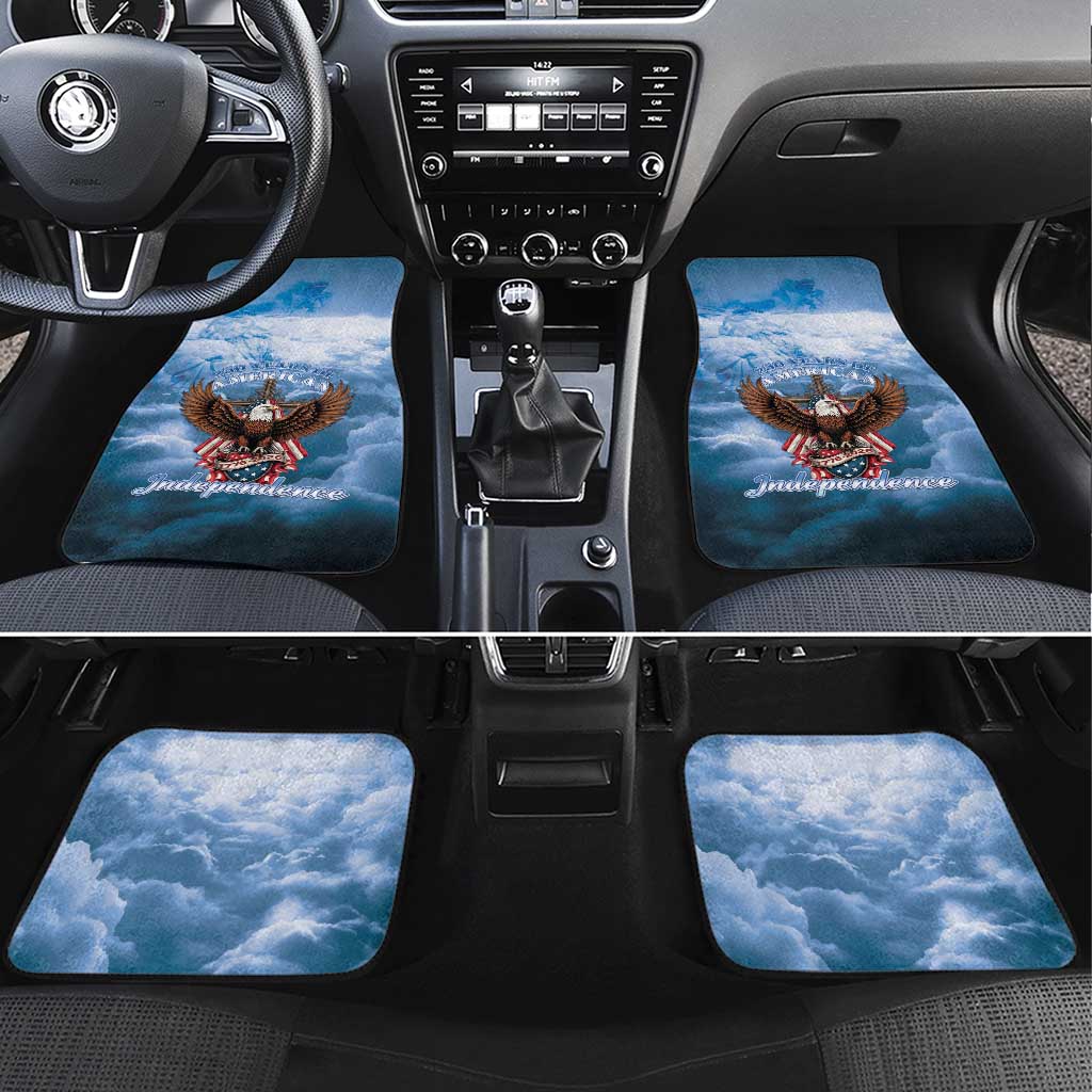 250 Years Of Freedom Car Mats American Patriotic 1776 To 2026 Majestic Bald Eagle - Wonder Print Shop