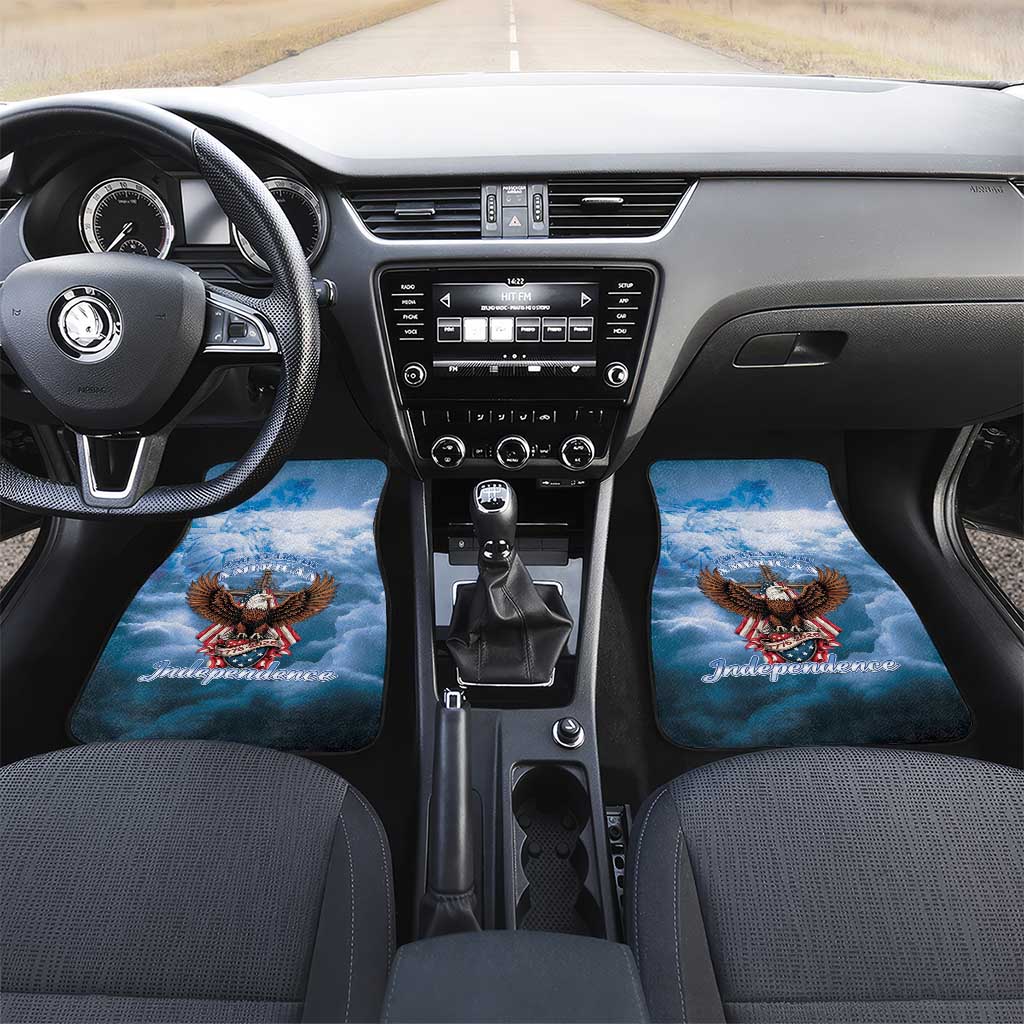 250 Years Of Freedom Car Mats American Patriotic 1776 To 2026 Majestic Bald Eagle - Wonder Print Shop