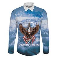 250 Years Of Freedom Family Matching Puletasi and Hawaiian Shirt American Patriotic 1776 To 2026 Majestic Bald Eagle - Wonder Print Shop