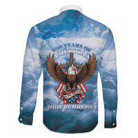 250 Years Of Freedom Family Matching Puletasi and Hawaiian Shirt American Patriotic 1776 To 2026 Majestic Bald Eagle - Wonder Print Shop