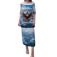 250 Years Of Freedom Family Matching Puletasi and Hawaiian Shirt American Patriotic 1776 To 2026 Majestic Bald Eagle - Wonder Print Shop