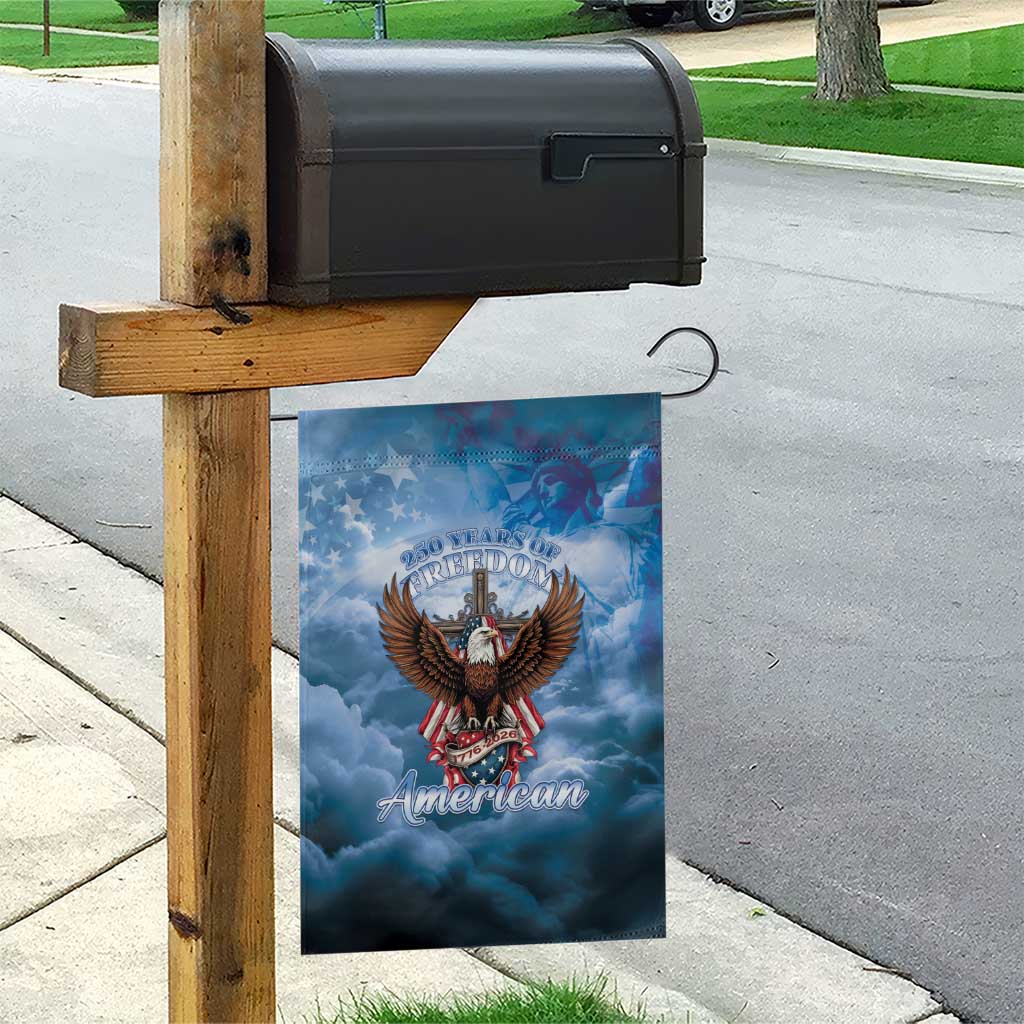 250 Years Of Freedom Garden Flag American Patriotic 1776 To 2026 Majestic Bald Eagle - Wonder Print Shop