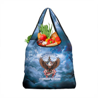 250 Years Of Freedom Grocery Bag American Patriotic 1776 To 2026 Majestic Bald Eagle - Wonder Print Shop