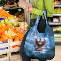 250 Years Of Freedom Grocery Bag American Patriotic 1776 To 2026 Majestic Bald Eagle - Wonder Print Shop