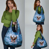 250 Years Of Freedom Grocery Bag American Patriotic 1776 To 2026 Majestic Bald Eagle - Wonder Print Shop