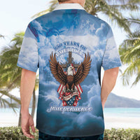 250 Years Of Freedom Hawaiian Shirt American Patriotic 1776 To 2026 Majestic Bald Eagle - Wonder Print Shop