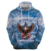 250 Years Of Freedom Hoodie American Patriotic 1776 To 2026 Majestic Bald Eagle - Wonder Print Shop