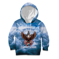 250 Years Of Freedom Kid Hoodie American Patriotic 1776 To 2026 Majestic Bald Eagle - Wonder Print Shop