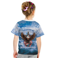 250 Years Of Freedom Kid T Shirt American Patriotic 1776 To 2026 Majestic Bald Eagle - Wonder Print Shop
