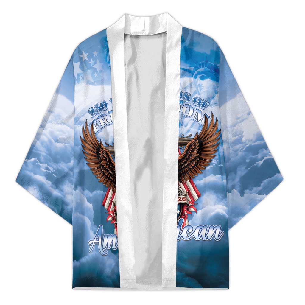 250 Years Of Freedom Kimono American Patriotic 1776 To 2026 Majestic Bald Eagle - Wonder Print Shop