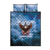 250 Years Of Freedom Quilt Bed Set American Patriotic 1776 To 2026 Majestic Bald Eagle - Wonder Print Shop