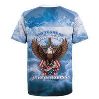 250 Years Of Freedom Rugby Jersey American Patriotic 1776 To 2026 Majestic Bald Eagle - Wonder Print Shop