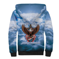 250 Years Of Freedom Sherpa Hoodie American Patriotic 1776 To 2026 Majestic Bald Eagle - Wonder Print Shop
