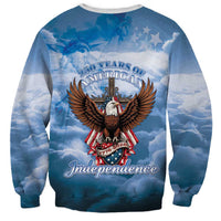 250 Years Of Freedom Sweatshirt American Patriotic 1776 To 2026 Majestic Bald Eagle - Wonder Print Shop