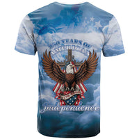 250 Years Of Freedom T Shirt American Patriotic 1776 To 2026 Majestic Bald Eagle - Wonder Print Shop