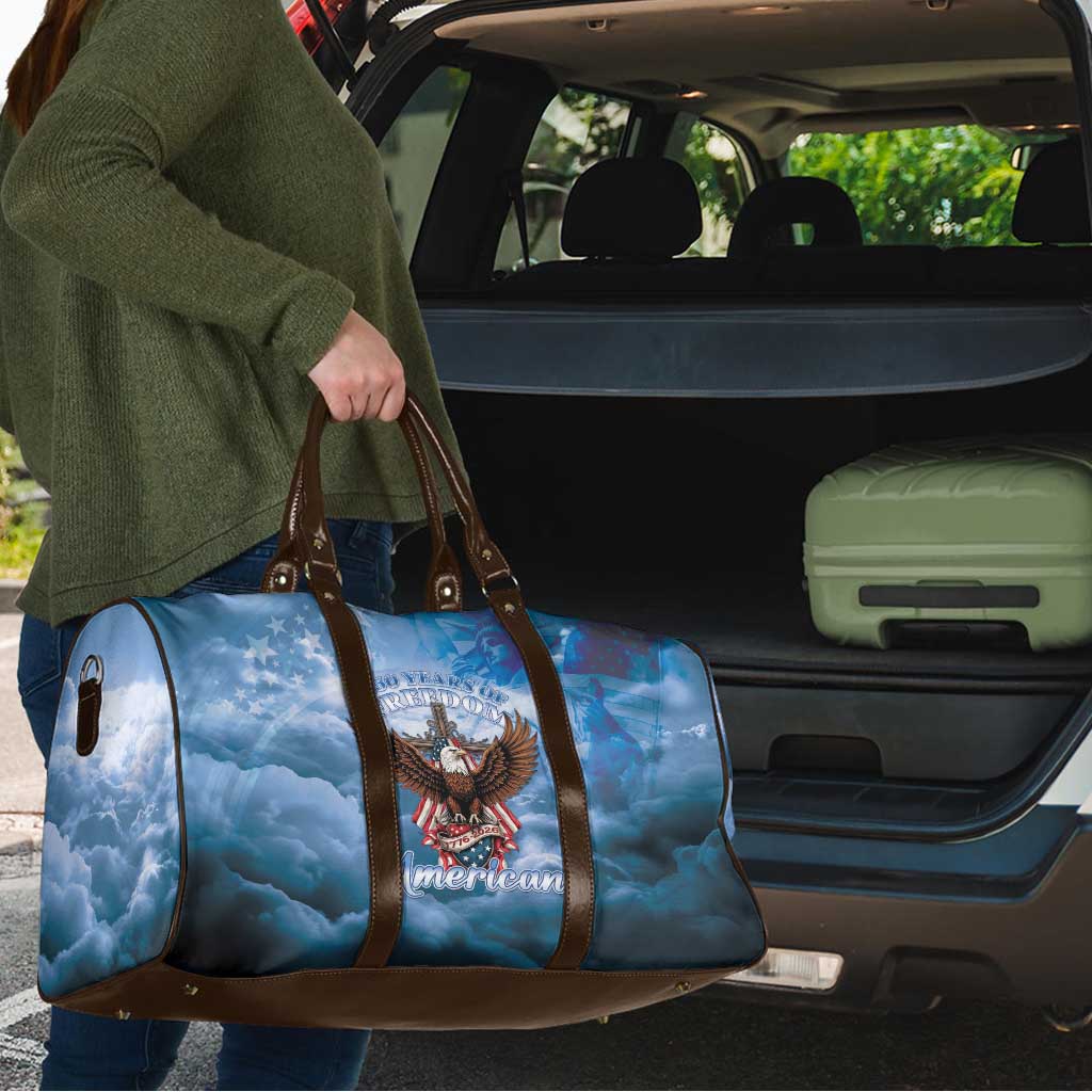 250 Years Of Freedom Travel Bag American Patriotic 1776 To 2026 Majestic Bald Eagle - Wonder Print Shop