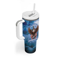 250 Years Of Freedom Tumbler With Handle American Patriotic 1776 To 2026 Majestic Bald Eagle - Wonder Print Shop