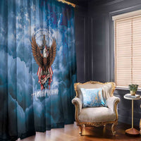 250 Years Of Freedom Window Curtain American Patriotic 1776 To 2026 Majestic Bald Eagle - Wonder Print Shop