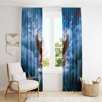 250 Years Of Freedom Window Curtain American Patriotic 1776 To 2026 Majestic Bald Eagle - Wonder Print Shop
