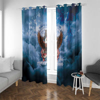 250 Years Of Freedom Window Curtain American Patriotic 1776 To 2026 Majestic Bald Eagle - Wonder Print Shop