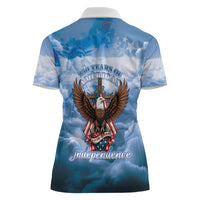 250 Years Of Freedom Women Polo Shirt American Patriotic 1776 To 2026 Majestic Bald Eagle - Wonder Print Shop