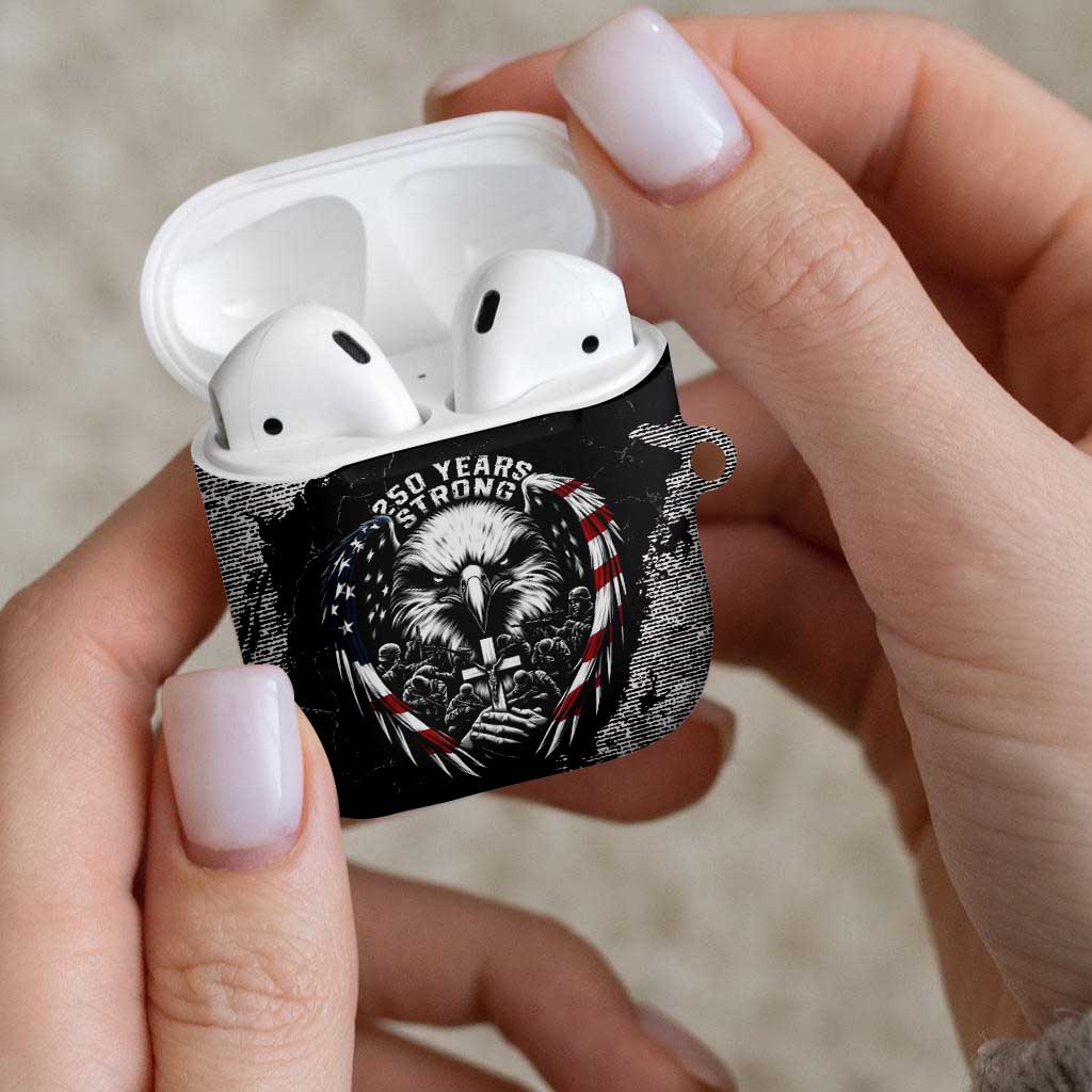 USA 250 Years Strong AirPods Case 4th Of July 2026 Semiquincentennial - Wonder Print Shop