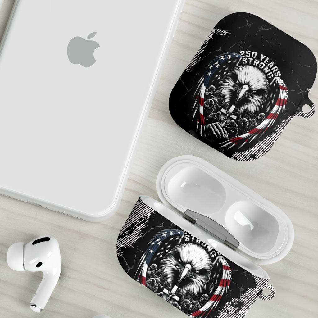 USA 250 Years Strong AirPods Case 4th Of July 2026 Semiquincentennial - Wonder Print Shop
