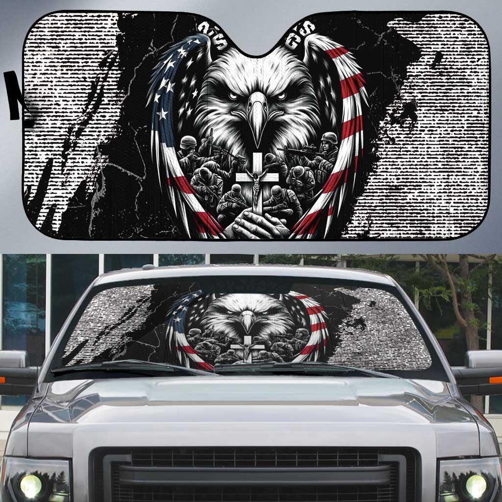 USA 250 Years Strong Auto Sun Shade 4th Of July 2026 Semiquincentennial - Wonder Print Shop
