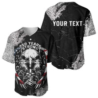 Personalized USA 250 Years Strong Baseball Jersey 4th Of July 2026 Semiquincentennial - Wonder Print Shop