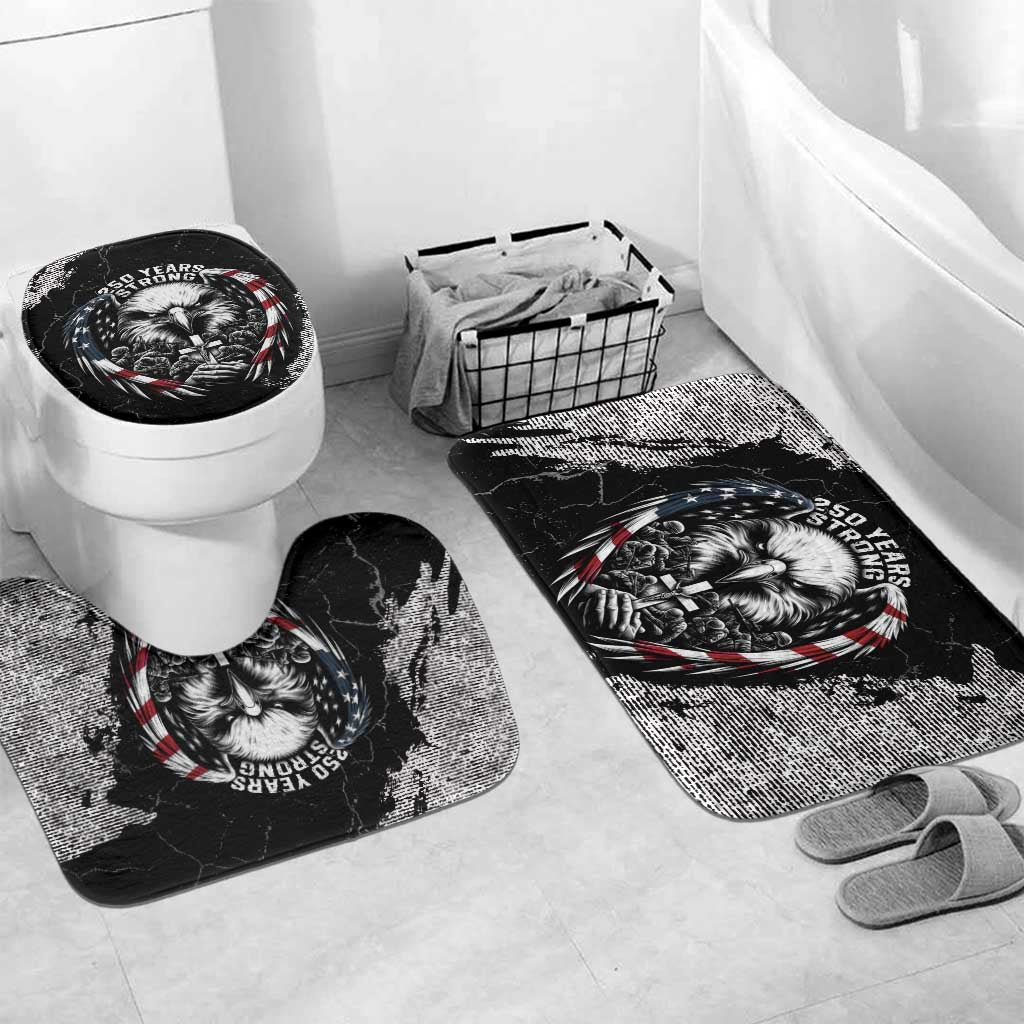 USA 250 Years Strong Bathroom Set 4th Of July 2026 Semiquincentennial - Wonder Print Shop