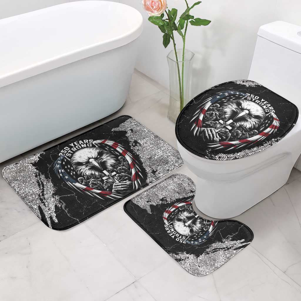 USA 250 Years Strong Bathroom Set 4th Of July 2026 Semiquincentennial - Wonder Print Shop