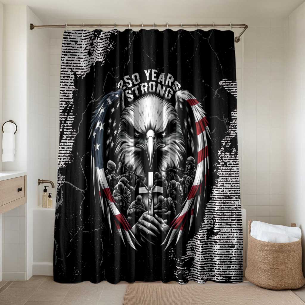 USA 250 Years Strong Bathroom Set 4th Of July 2026 Semiquincentennial - Wonder Print Shop
