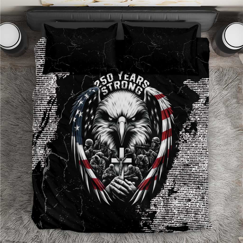 USA 250 Years Strong Bedding Set 4th Of July 2026 Semiquincentennial - Wonder Print Shop