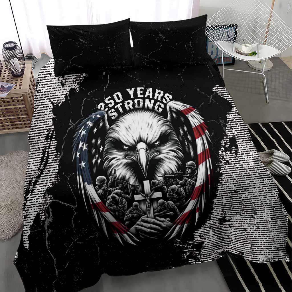 USA 250 Years Strong Bedding Set 4th Of July 2026 Semiquincentennial - Wonder Print Shop