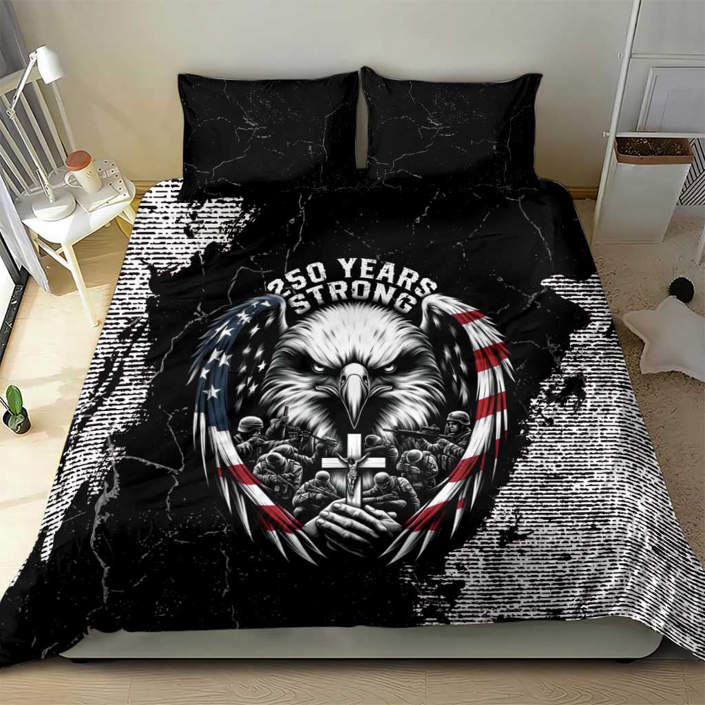 USA 250 Years Strong Bedding Set 4th Of July 2026 Semiquincentennial - Wonder Print Shop