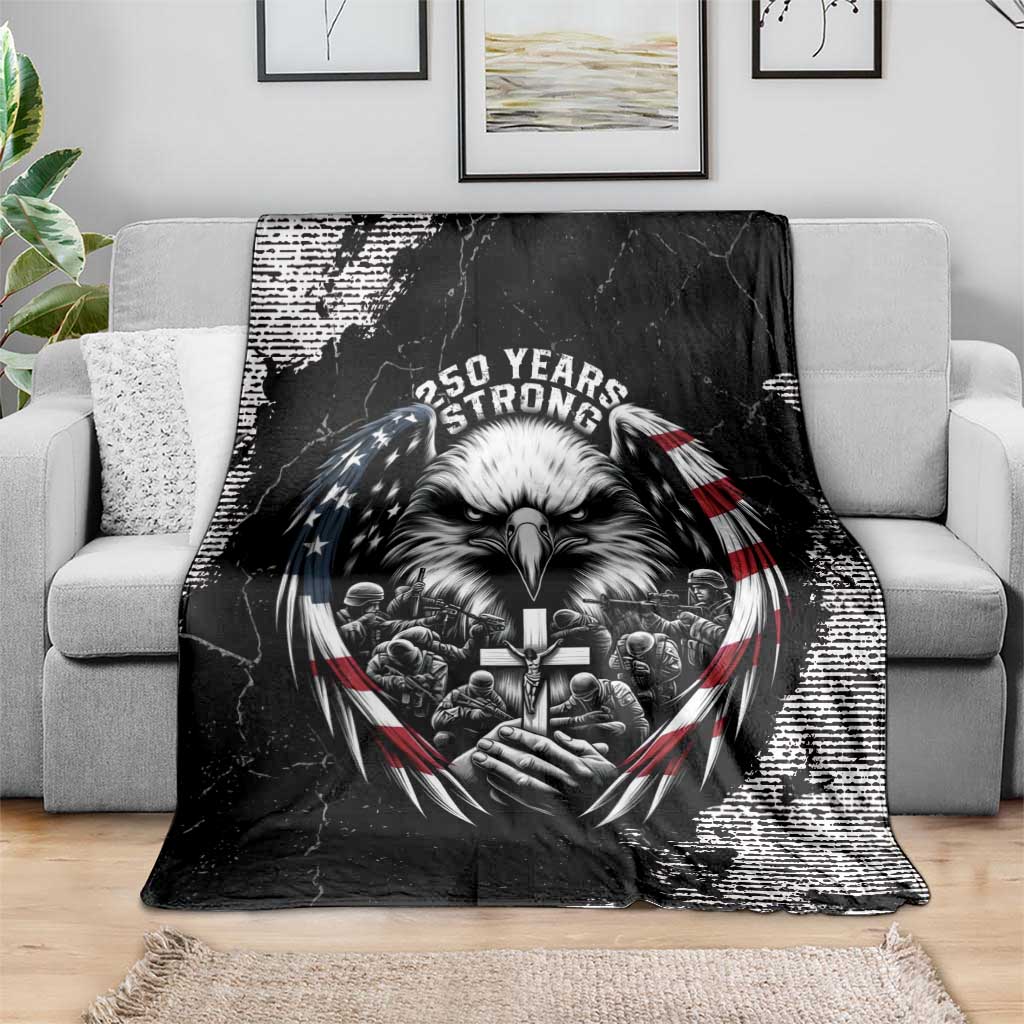 USA 250 Years Strong Blanket 4th Of July 2026 Semiquincentennial - Wonder Print Shop