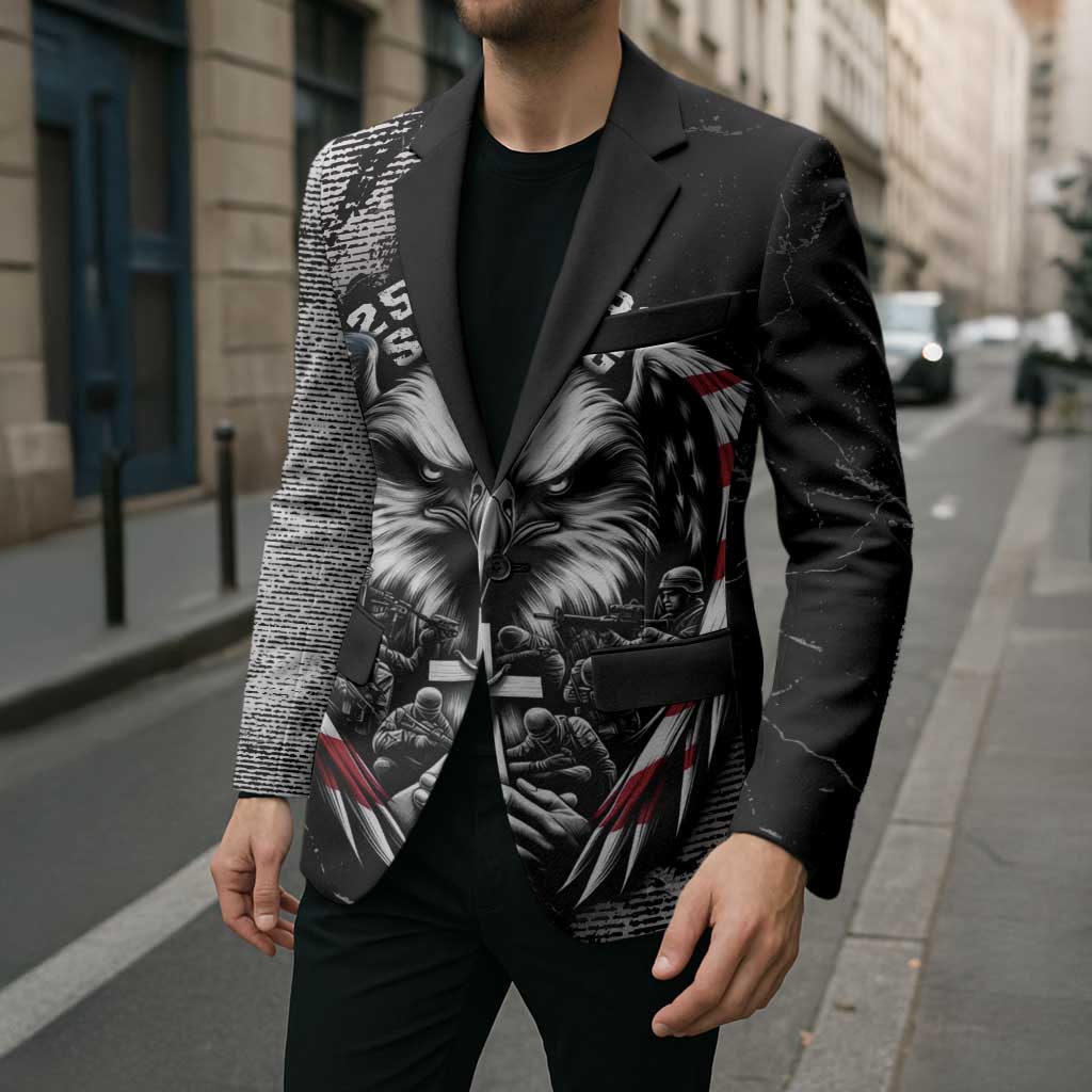 Personalized USA 250 Years Strong Blazer 4th Of July 2026 Semiquincentennial - Wonder Print Shop