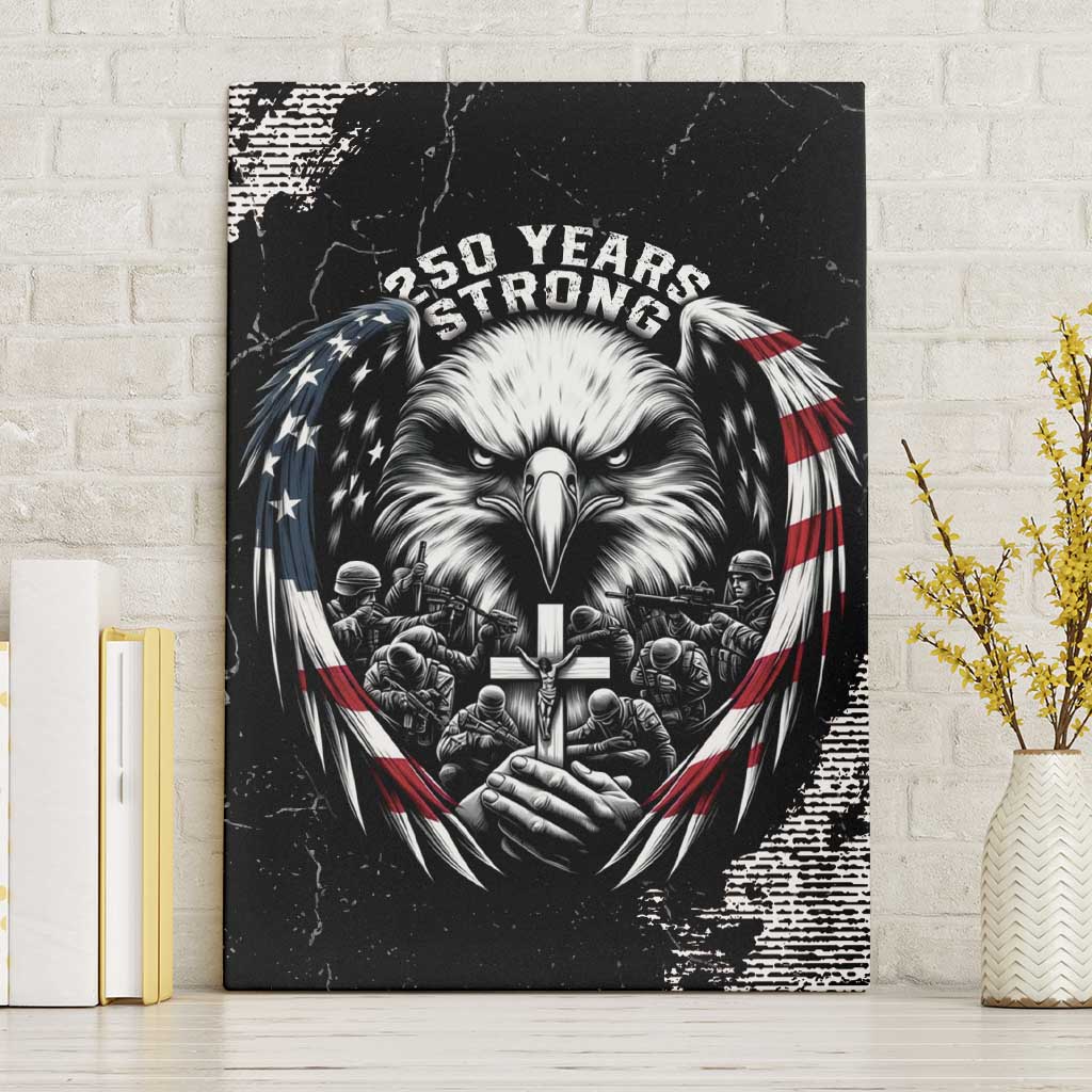 USA 250 Years Strong Canvas Wall Art 4th Of July 2026 Semiquincentennial - Wonder Print Shop