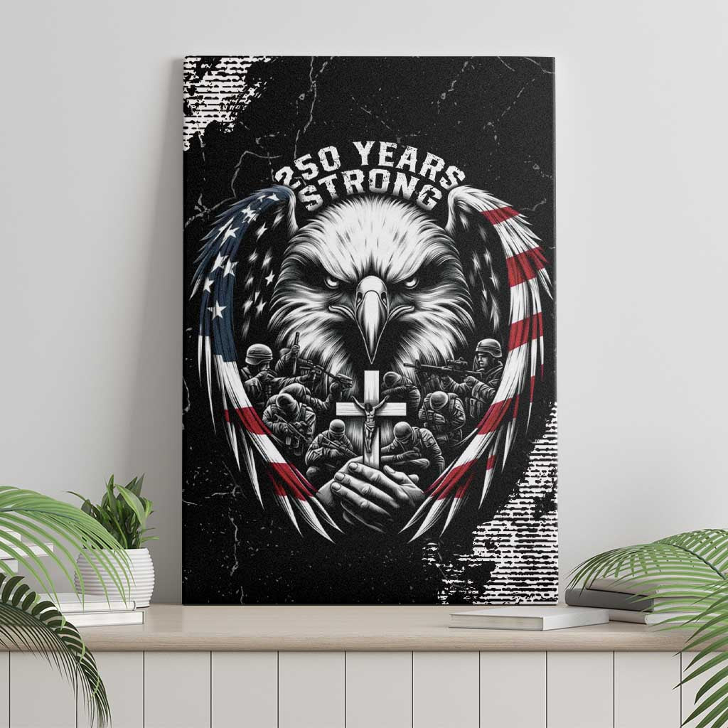 USA 250 Years Strong Canvas Wall Art 4th Of July 2026 Semiquincentennial - Wonder Print Shop