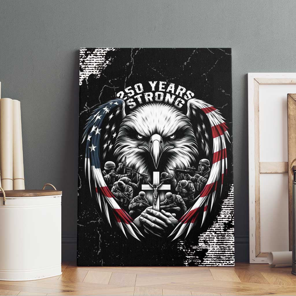 USA 250 Years Strong Canvas Wall Art 4th Of July 2026 Semiquincentennial - Wonder Print Shop