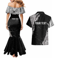 Personalized USA 250 Years Strong Couples Matching Mermaid Dress and Hawaiian Shirt 4th Of July 2026 Semiquincentennial - Wonder Print Shop