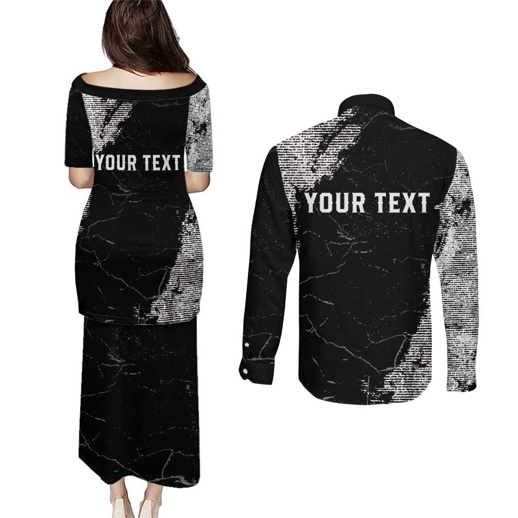 Personalized USA 250 Years Strong Couples Matching Puletasi and Long Sleeve Button Shirt 4th Of July 2026 Semiquincentennial - Wonder Print Shop