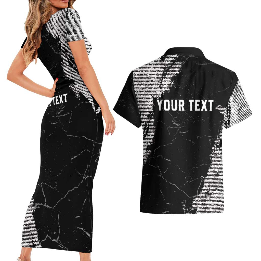 Personalized USA 250 Years Strong Couples Matching Short Sleeve Bodycon Dress and Hawaiian Shirt 4th Of July 2026 Semiquincentennial - Wonder Print Shop